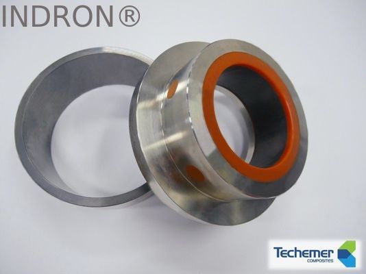 Revestimiento cerámico con carcasa de acero inoxidable, rodamiento plano resistente a altas temperaturas